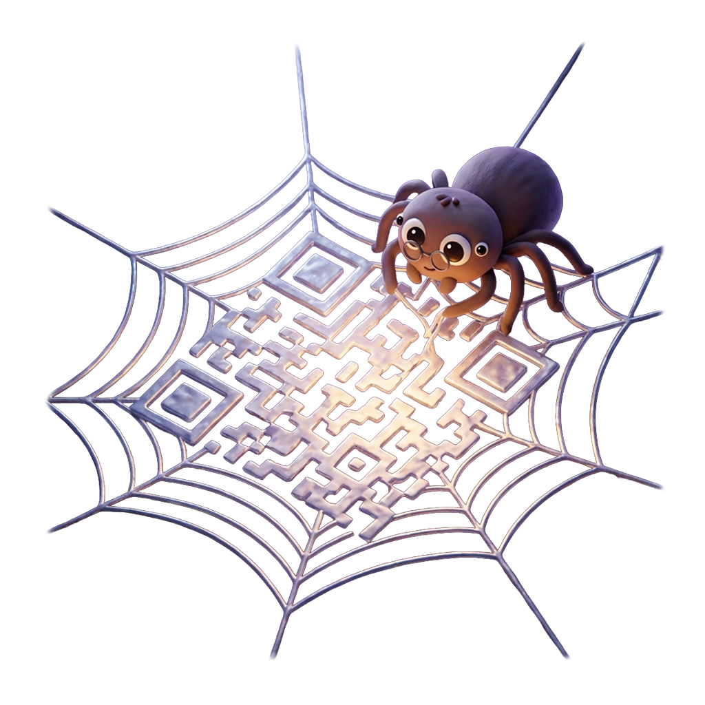 Ant colony building a QR code